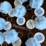 5cm Custom Round Acrylic QR Keychain - Image 4