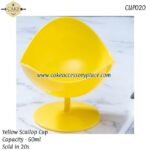 Yellow Chair/Scallop Cups- 10pcs