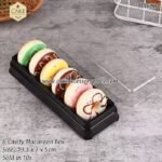 6 Cavity Clear Macaroon Case - 10pcs - Image 4
