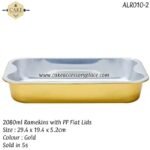 2080ml Ramekins with PP Lids - 5pcs - Image 2